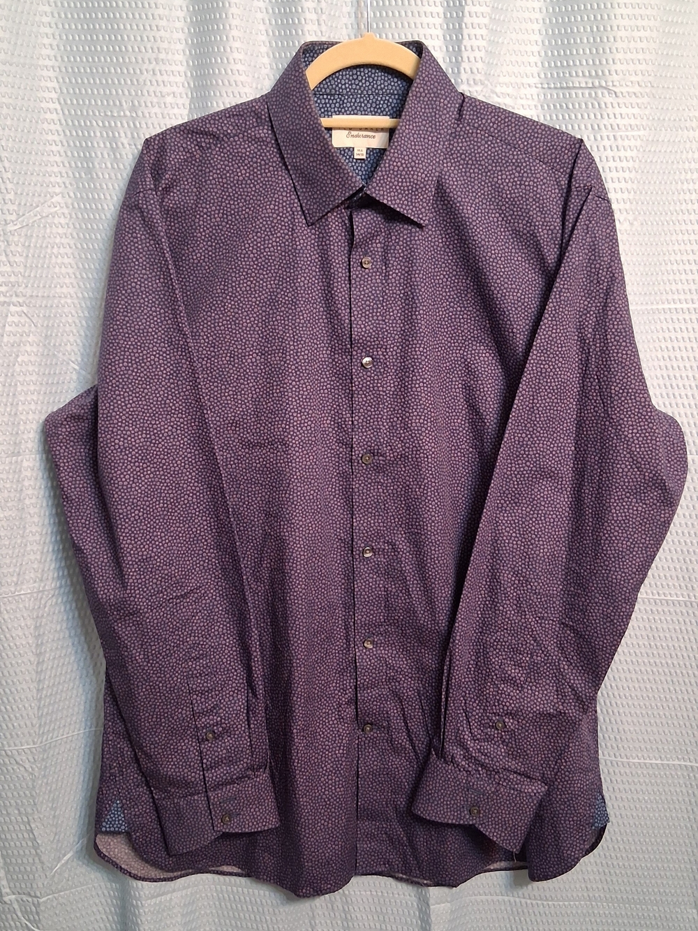 Ted Baker Endurance Purple With Small Print Dress Shirt